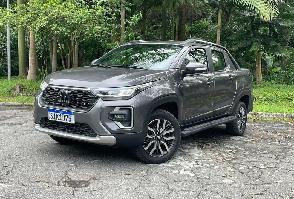 Fiat Strada Ranch é versão topo de linha da picape compacta  — Foto: Cauê Lira/Autoesporte