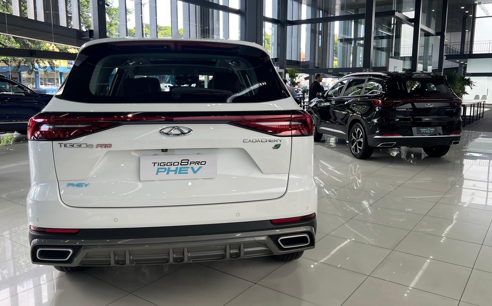 Caoa Chery Tiggo 7 e Tiggo 8 PHEV 2025 foram lançados nesta terça-feira (25) — Foto: Vitória Drehmer/Auto News Brasil