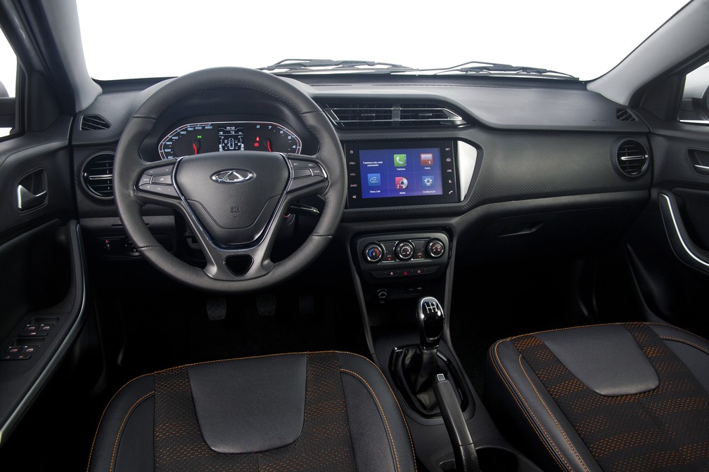 Interior do Chery Tiggo 2 — Foto: Chery/Divulgação
