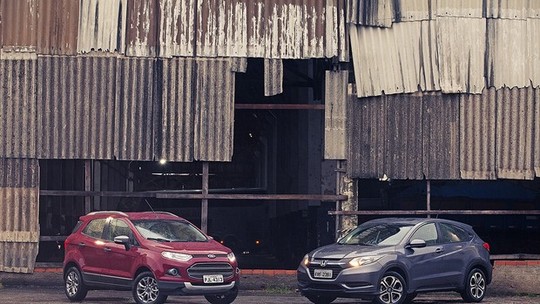 Comparativo: Ford EcoSport 1.6 Powershift x Honda HR-V 1.8 CVT