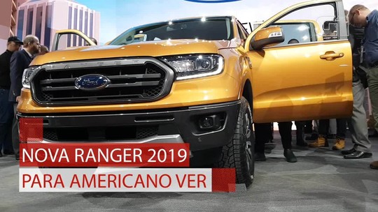 Ford mostra Ranger renovada para mercado americano e novo Mustang Bullit