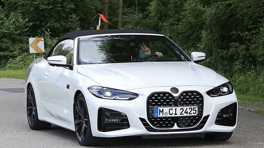 Flagra: novo BMW Série 4 conversível confirma dianteira polêmica