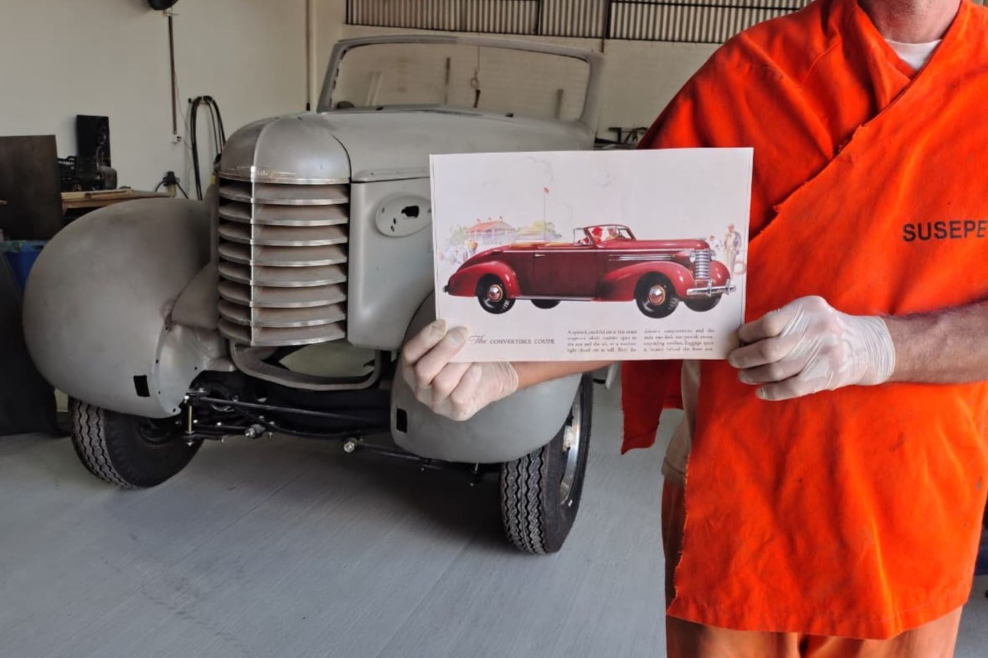 Detento restaura conversível raríssimo no Brasil dentro de presídio no RS