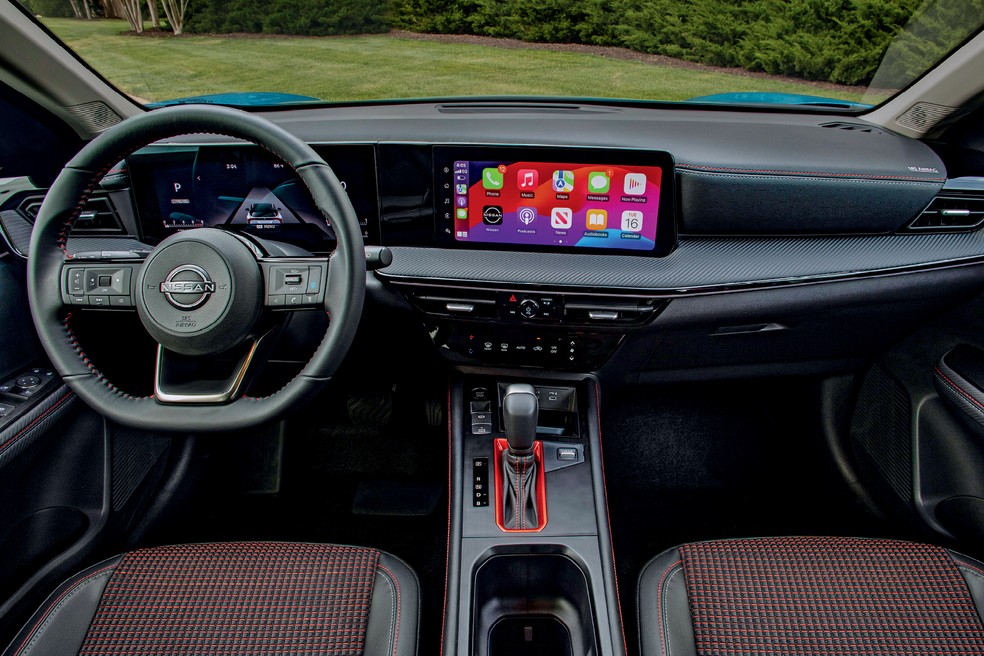 Novo Nissan Kicks tem painel de instrumentos e central multimídia integrados com telas de 12,3 polegadas — Foto: Divulgação