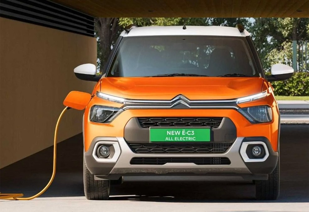 Novo Citroën eC3 vai ser comercializado exclusivamente em mercados asiáticos — Foto: Divulgação
