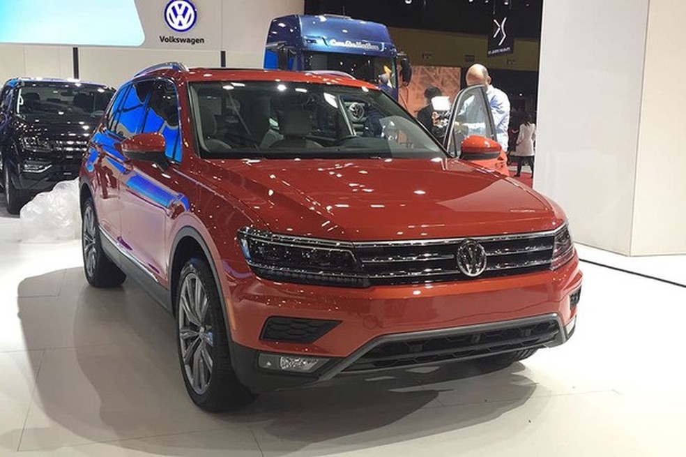 Volkswagen Tiguan Allspace no Salão de Buenos Aires (Foto: Michelle Ferreira) — Foto: Auto Esporte