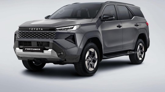 Projeção: novo Toyota SW4 seguirá Hilux com versão híbrida e painel de luxo