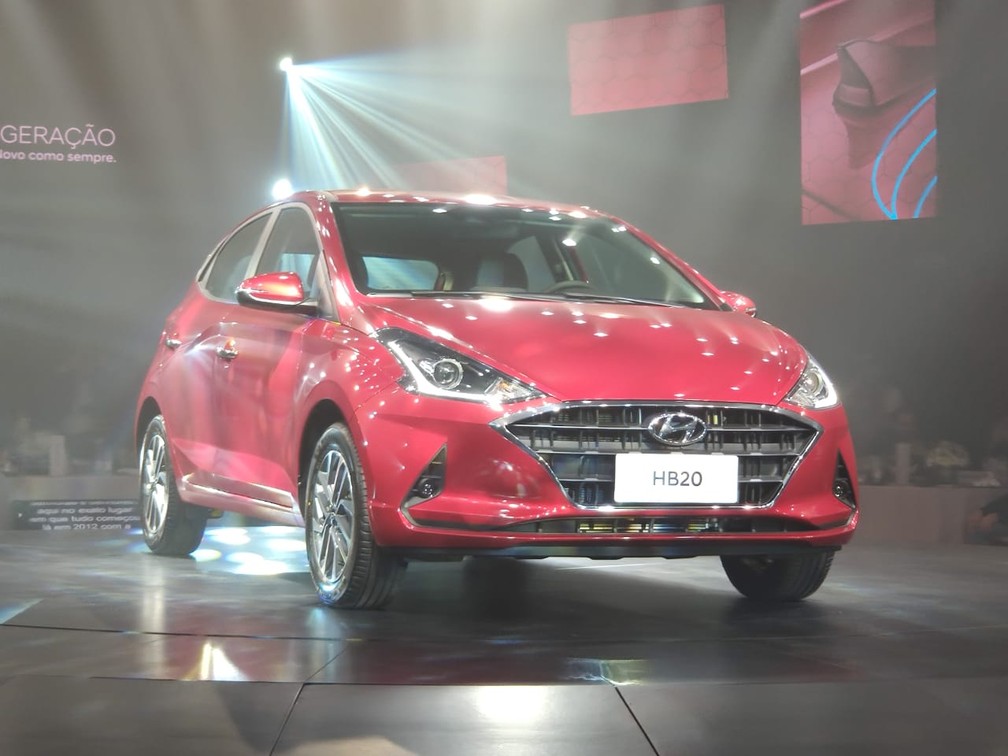 Novo Hyundai HB20 é apresentado nesta segunda-feira (16), na Bahia — Foto: André Paixão/G1