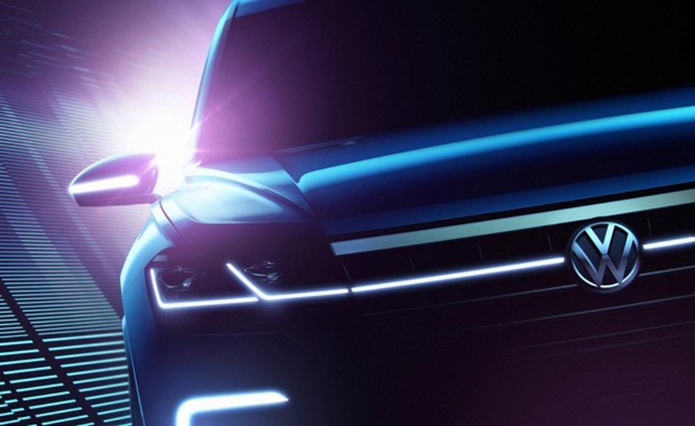 Volkswagen divulga teaser de novo SUV que será apresentado no Salão de Pequim (Foto: Divulgação) — Foto: Auto Esporte