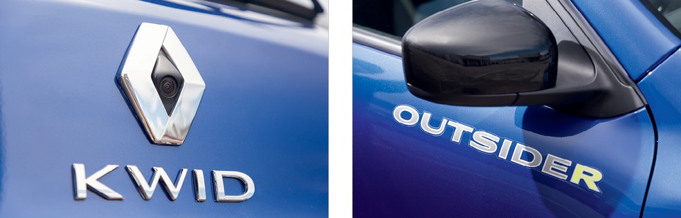 Renault Kwid Outsider tem câmera de ré de série — Foto: Leo Sposito/Autoesporte
