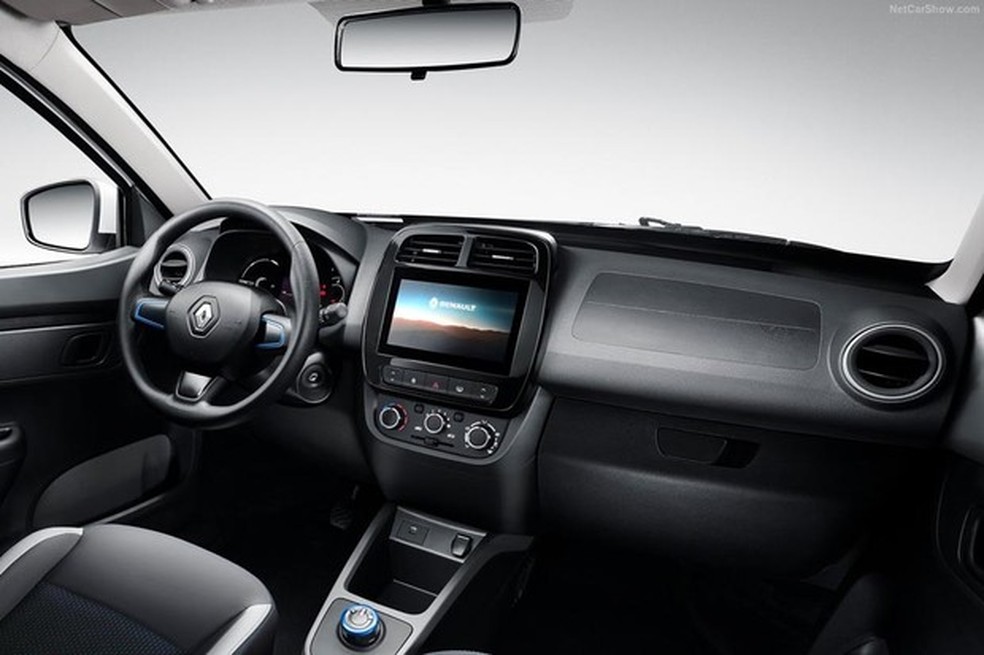 Central multimídia do Renault K-ze tem oito polegadas (Foto: Divulgação) — Foto: Auto Esporte