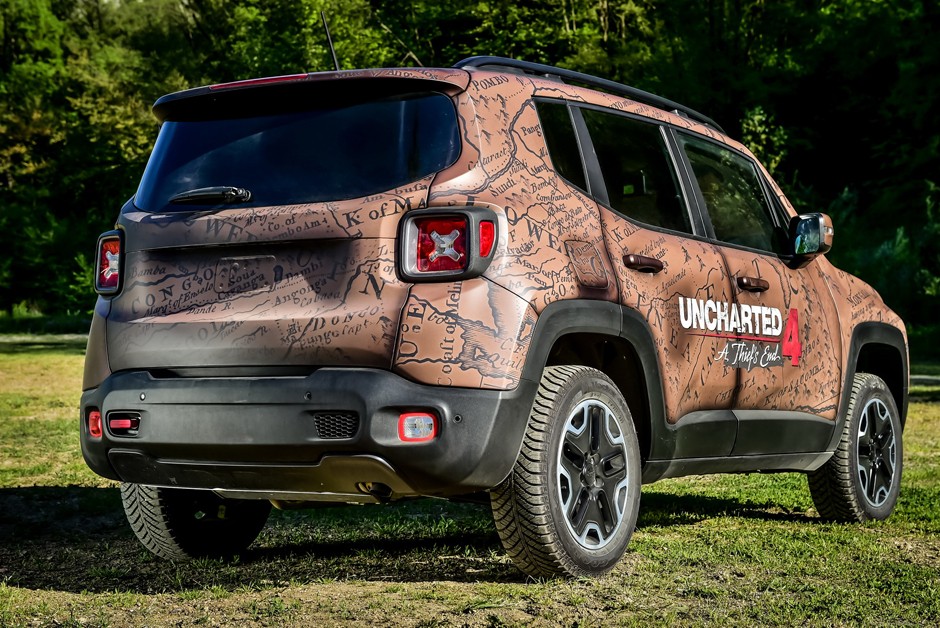 Jeep Renegade versão especial do game Uncharted 4