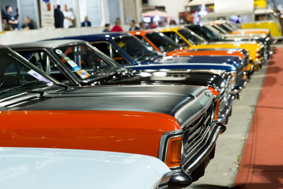 Evento em São Paulo comemora os 50 anos do Opala — Foto: Celso Tavares/G1