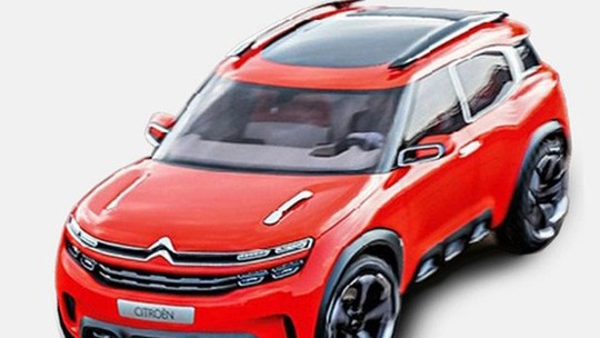 Vaza primeira imagem de conceito do novo Citroën Aircross