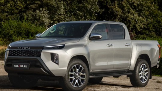 Nova Toyota Hilux tem detalhe revelador vazado na internet