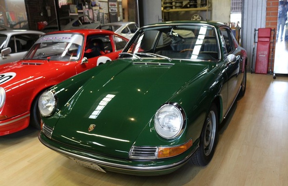 Oficina de preparação de Porsches na Califórnia (Foto: Julio Cabral) — Foto: Auto Esporte