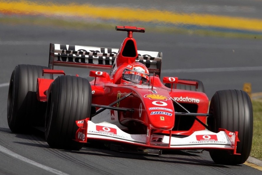 Ferrari F2002, modelo que levou Michael Schumacher ao pentacampeonato da Fórmula 1 (Foto: Divulgação/ Ferrari)