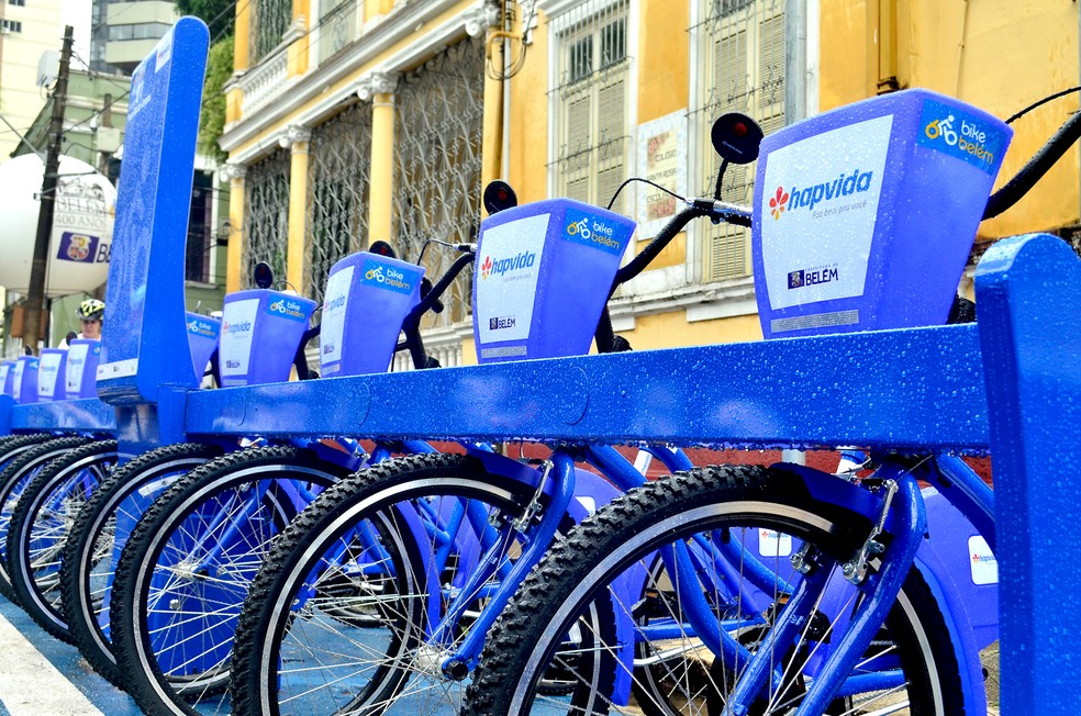 Projeto Bike Belém na capital do Pará — Foto: Tássia Barros/ Comus