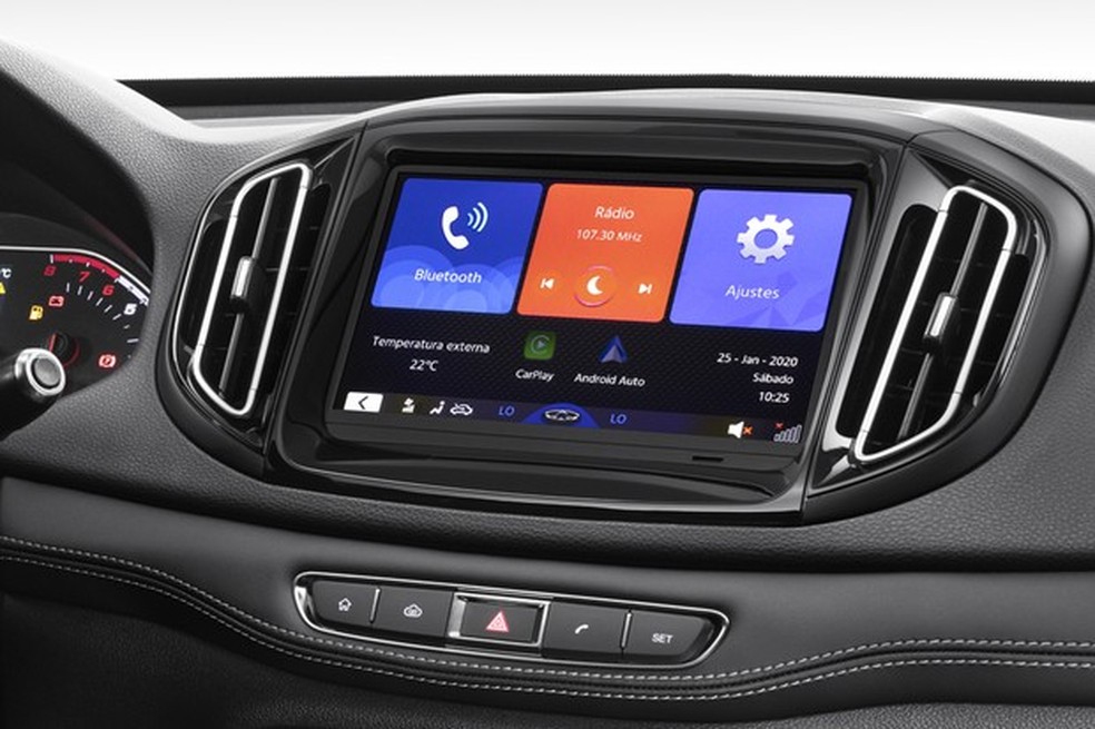 Central multimídia recebeu novos recursos (Foto: Divulgação) — Foto: Auto Esporte