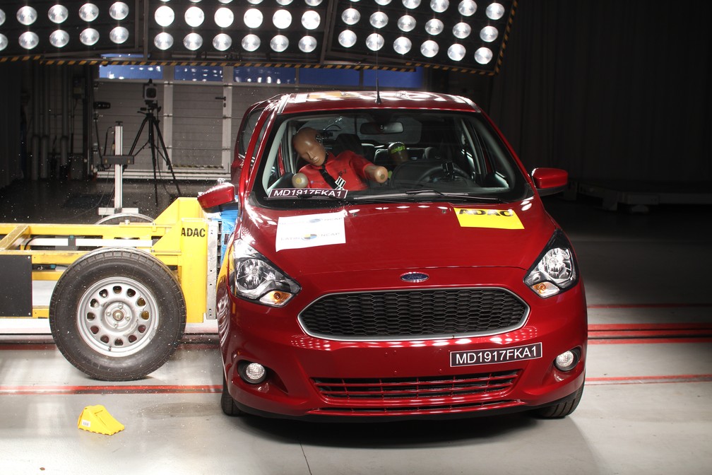 Ford Ka recebe zero estrelas em proteção de adultos — Foto: Divulgação