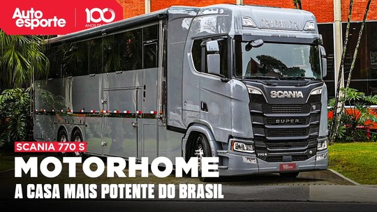 Vídeo: como é o Scania 770 S que virou motorhome de luxo de R$ 3 milhões Vídeo: como é o Scania 770 S que virou motorhome de luxo de R$ 3 milhões
