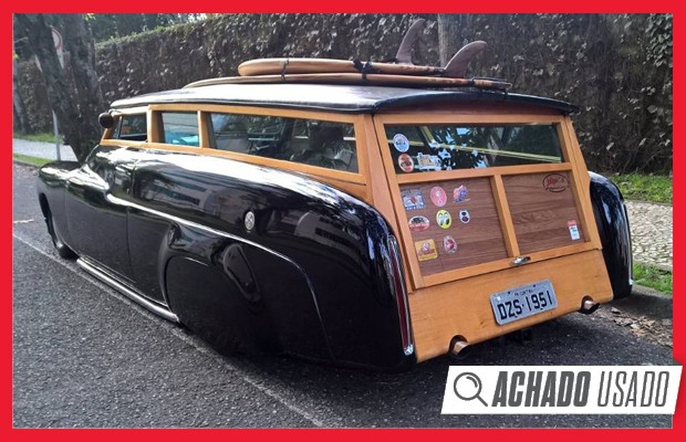 Achado Usado: réplica de Mercury 1951 com visual "Woodie" (Foto: Auto News Brasil) — Foto: Auto Esporte