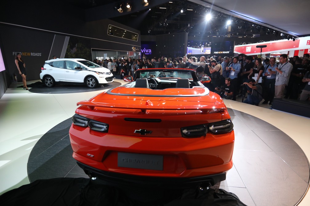 Estande da Chevrolet no Salão do Automóvel de São Paulo de 2018 — Foto: Fábio Tito/G1