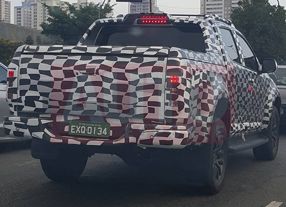 Nova Chevrolet S10 flagrada em testes (Foto: Vinícius Pádua/Auto News Brasil) — Foto: Auto Esporte