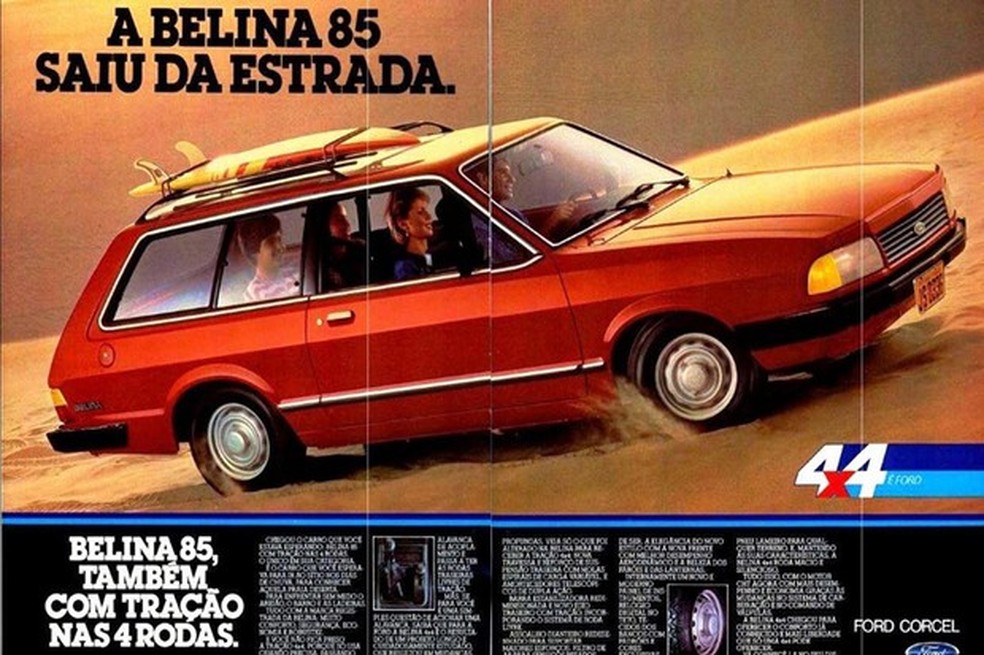 Belina 4X4 já vinha com o último facelift do Corcel (Foto: Divulgação) — Foto: Auto Esporte