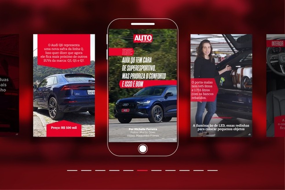 Webstories Audi Q8 (Foto: Auto News Brasil) — Foto: Auto Esporte