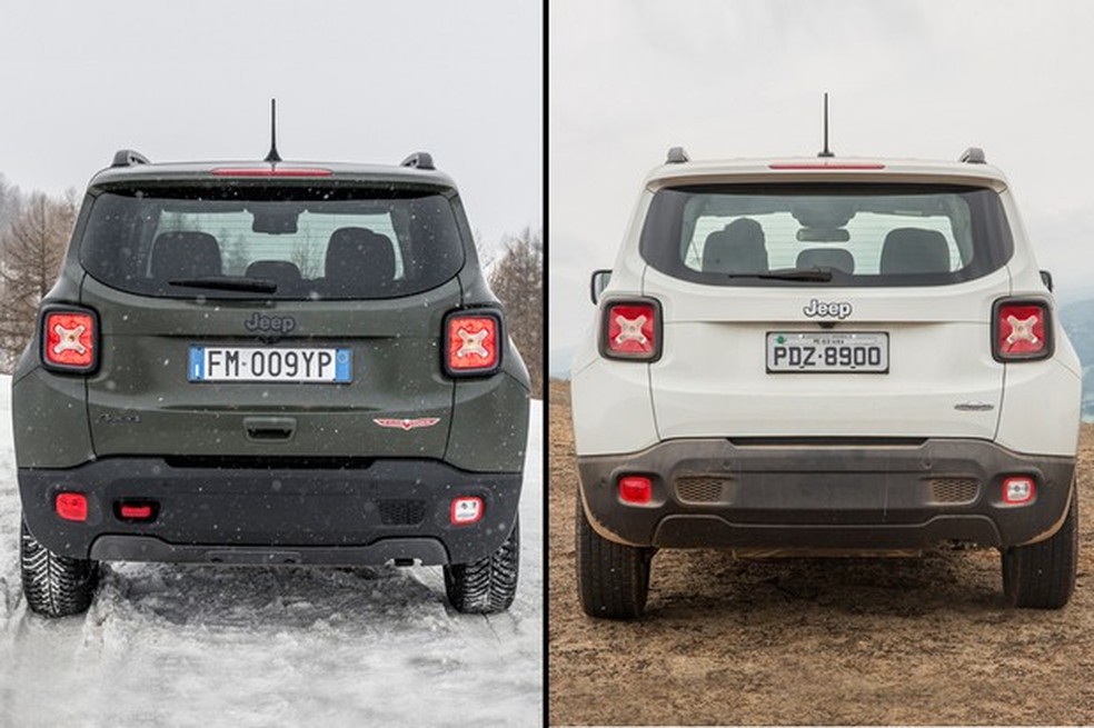 Novo Jeep Renegade europeu (à esq) (Foto: Divulgação) — Foto: Auto Esporte
