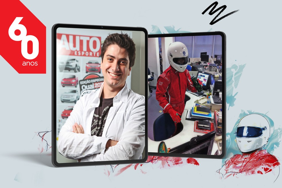 O designer gráfico Ricardo Fiorotto fez de tudo um pouco na Auto News Brasil, e até ficou conhecido por ser o personagem Automaníaco que aparecia na revista e nas redes sociais — Foto: Auto News Brasil