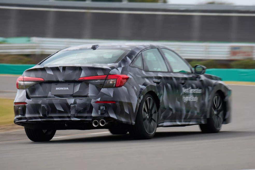 Novo Honda Civic em fase de testes — Foto: Divulgação