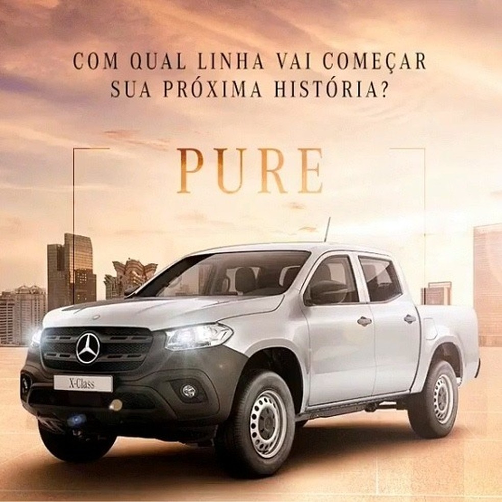 Mercedes-Benz Classe X Pure, a basicona (Foto: Reprodução/Instagram) — Foto: Auto Esporte
