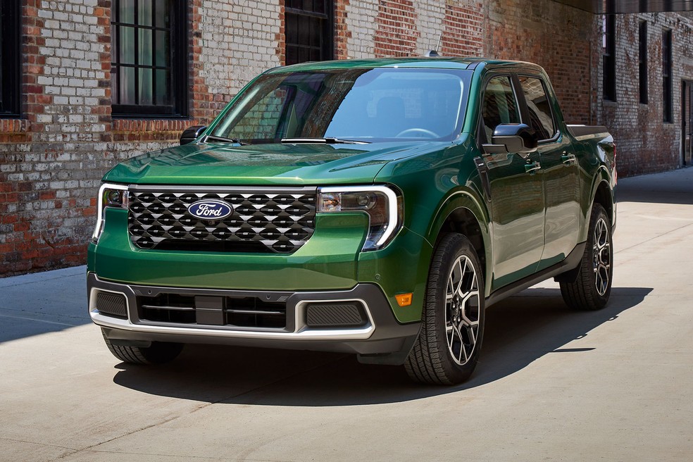 Ford Maverick 2025 tem novo visual e tração 4x4 nas versões híbridas — Foto: autoesporte