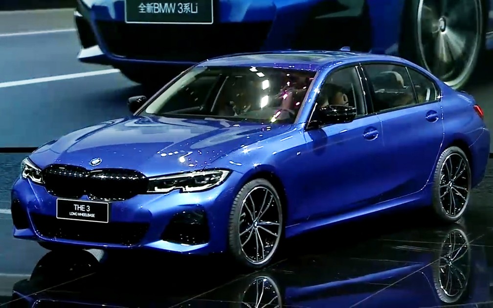 BMW Série 3 alongado para o mercado chinês — Foto: Reprodução/BMW
