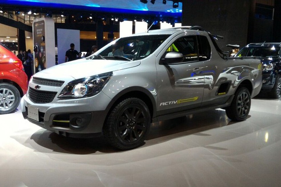 Chevrolet Montana Activ no Salão do Automóvel 2016 (Foto: Gustavo Maffei/Auto News Brasil) — Foto: Auto Esporte