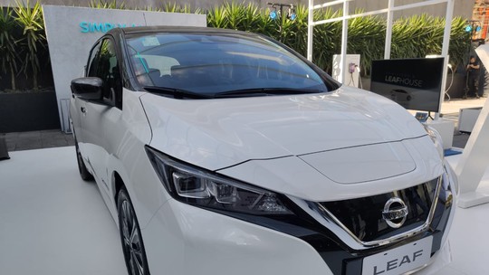 Elétrico Nissan Leaf é lançado no Brasil por R$ 195 mil