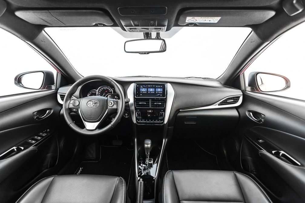 Interior do Toyota Yaris — Foto: Toyota/Divulgação