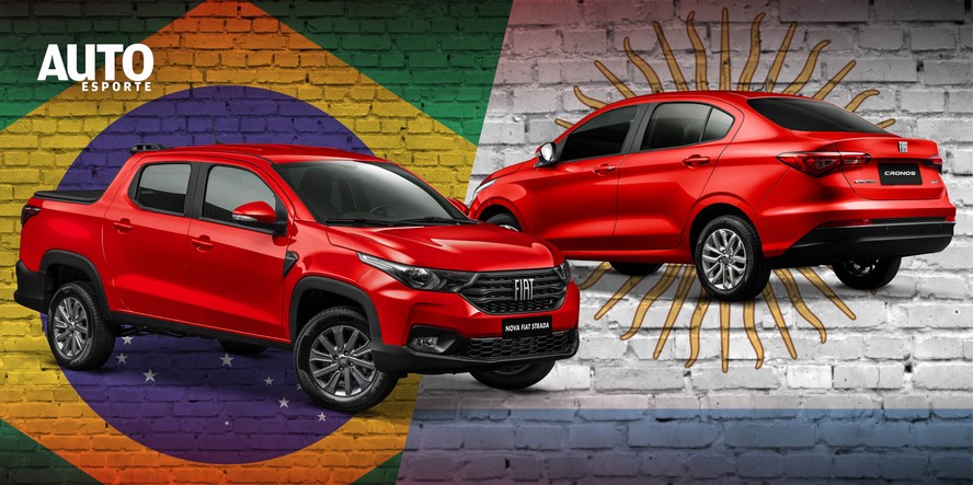 Carros mais vendidos no Brasil e na Argentina