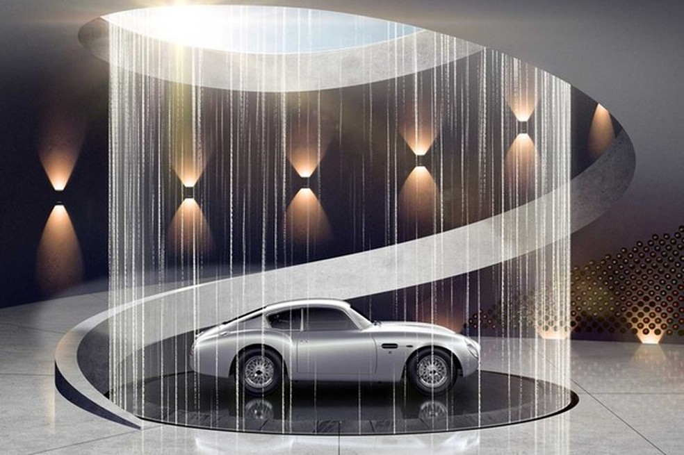 DB5 parece envolto em um capo de força circular (Foto: Divulgação) — Foto: Auto Esporte