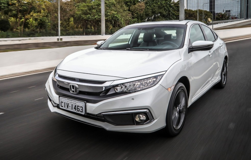 Honda Civic Touring vinha com o motor mais potente: 1.5 turbo de 177 cv  — Foto: Divulgação/Honda