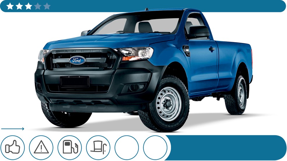 Ford Ranger Cabine Simples tem filtro de ar do motor de mais de R$ 4 mil — Foto: Divulgação