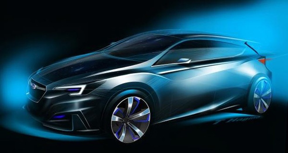 Dianteira do Subaru Impreza 5-door Concept (Foto: Divulgação) — Foto: Auto Esporte