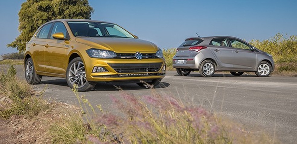 Comparativo: Volkswagen Polo x Hyundai HB20 (Foto: Marcos Camargo/Autoesporte) — Foto: Auto Esporte