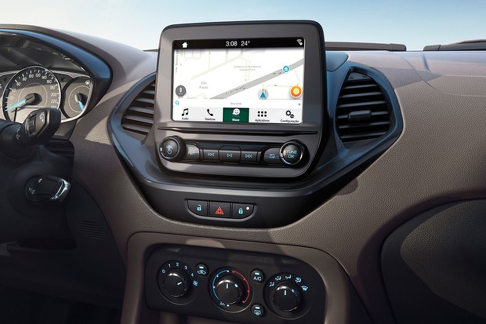 Central multimídia Sync3 é o ponto alto da cabine do Ka (Foto: Divulgação) — Foto: Auto Esporte