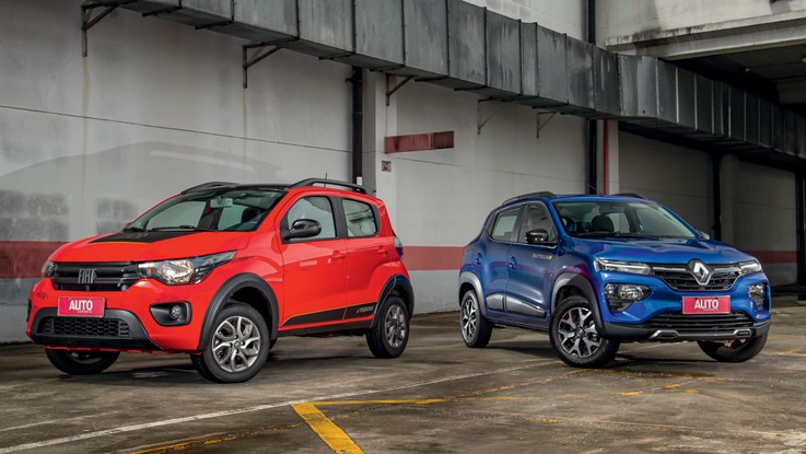 Os carros + baratos do Brasil: Renault Kwid e Fiat Mobi