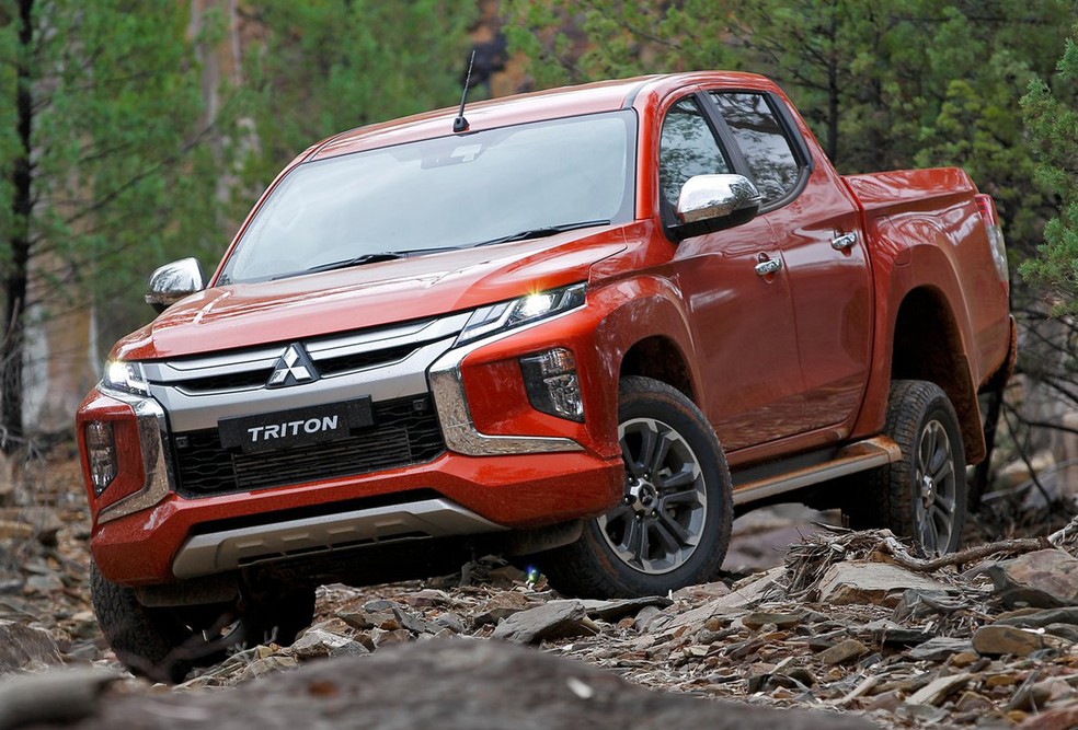 Mitsubishi L200 Triton passou por grandes mudanças visuais — Foto: Divulgação/Mitsubishi