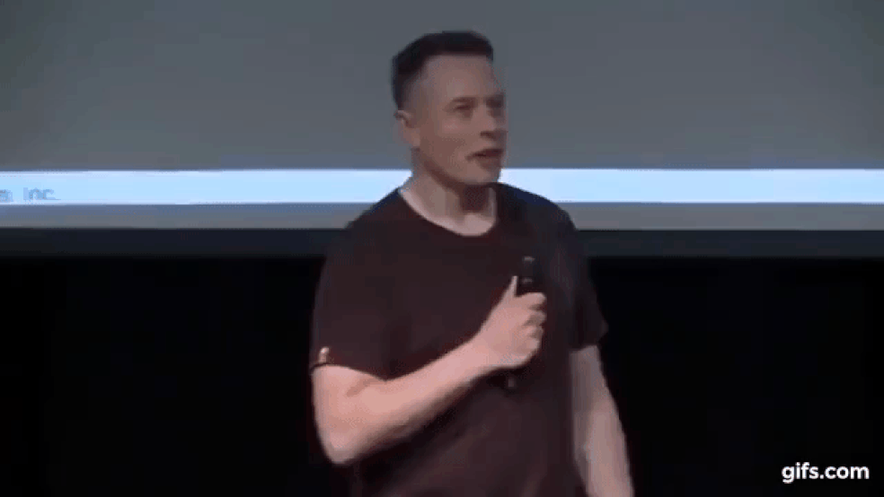 Elon Musk também é o palestrante engraçadinho (Foto: Reprodução) — Foto: Auto Esporte