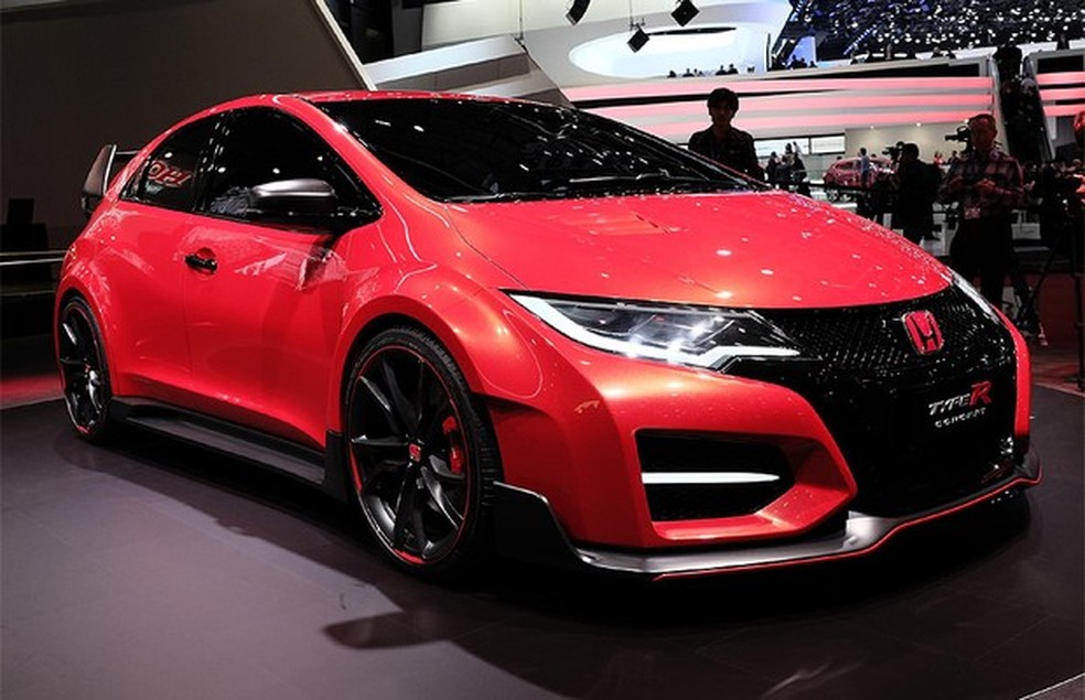 Honda Civic Type R Concept no Salão de Genebra (Foto: Newspress) — Foto: Auto Esporte